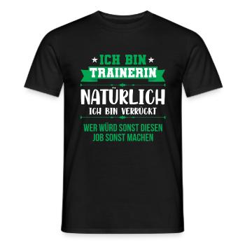 Trainerin Trainer Fußballtrainer Geschenk - Männer T-Shirt - Schwarz - Vorne - AI Model Male 178 light (178cm)