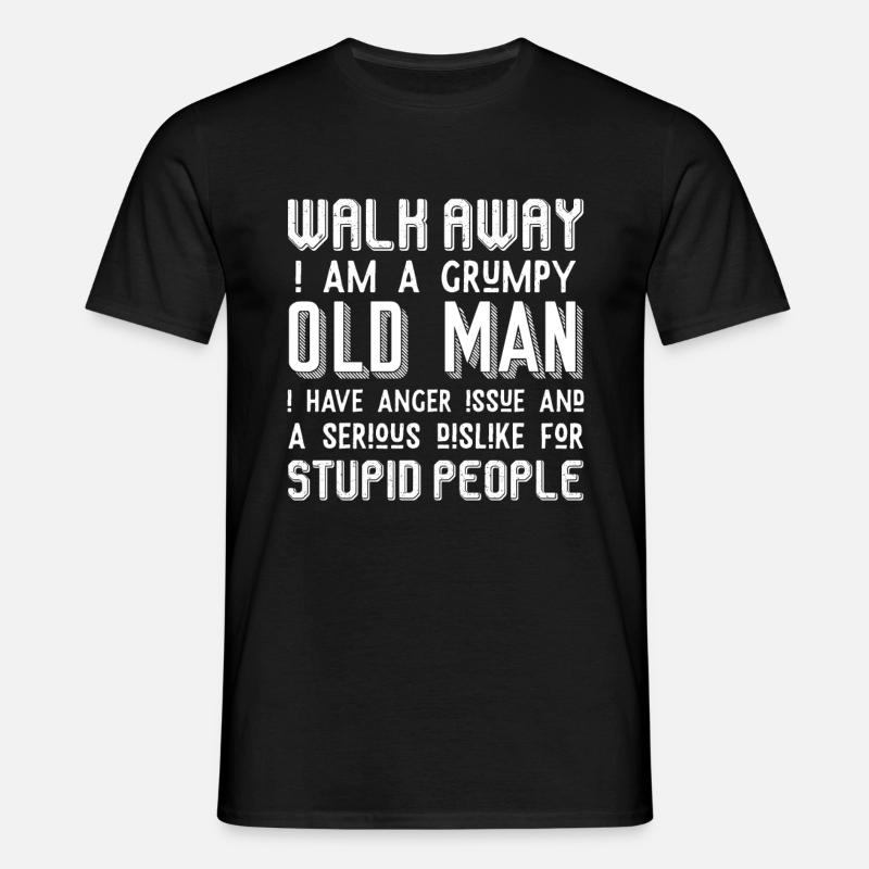Grumpy Old Man - Nonno - Maglietta da uomo - nero