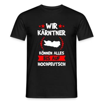 Kärnten Kärtner Österreich Geschenk - Männer T-Shirt - Schwarz - Vorne - AI Model Male 178 light (178cm)