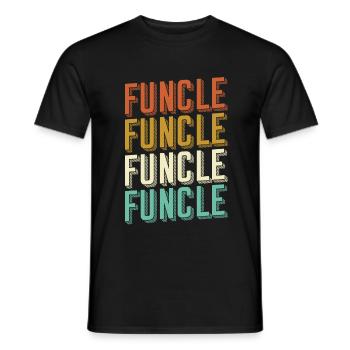 Funcle Onkel - Männer T-Shirt - Schwarz - Vorne - AI Model Male 178 light (178cm)