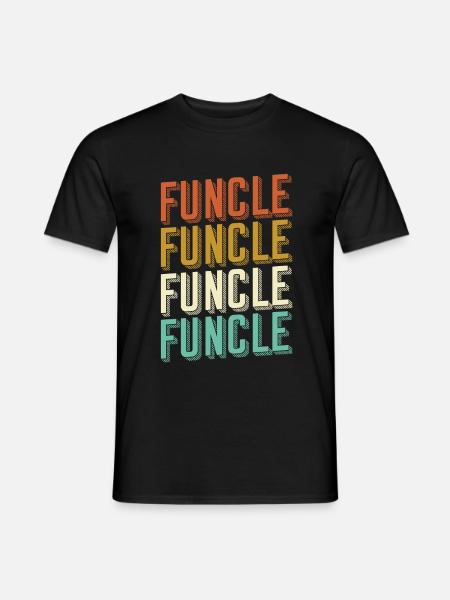 Funcle uncle - Men's T-Shirt - black