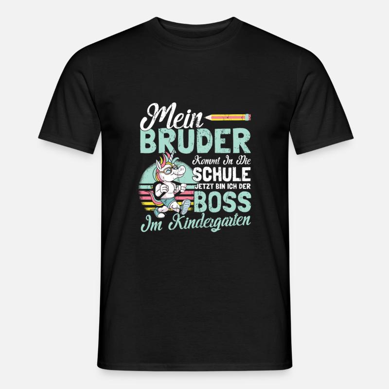 Kindergarten Start Geschwister Bruder Geschenk - Männer T-Shirt - Schwarz