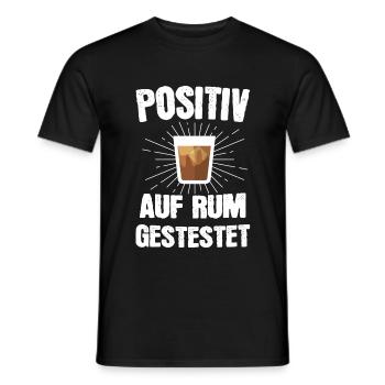 Rum Alkohol Trinken Schnaps Geschenk - Männer T-Shirt - Schwarz - Vorne - AI Model Male 178 light (178cm)