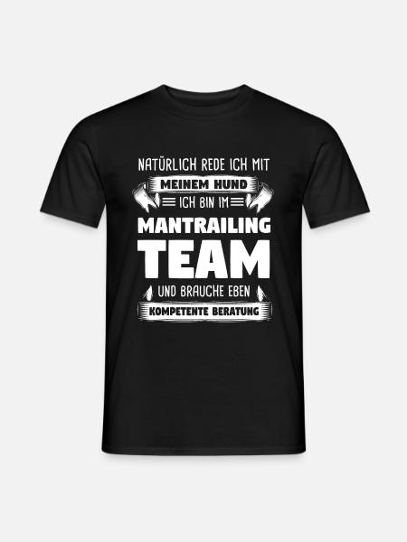 Mantrailing Mantrailer Hundesport Geschenk - Männer T-Shirt - Schwarz