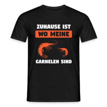 Garnele Garnelen Shrimp Aquarium Geschenk - Männer T-Shirt - Schwarz - Vorne - AI Model Male 178 light (178cm)