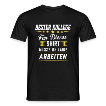 Bester Kollege Jobwechsel Abschiedsgeschenk Arbeit - Männer T-Shirt - Schwarz - Vorne - AI Model Male 178 light (178cm)