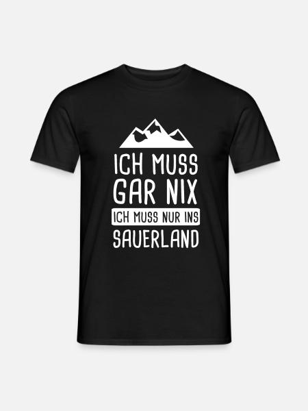 Sauerland Nordrhein-Westfalen Sauerländer Geschenk - Männer T-Shirt - Schwarz