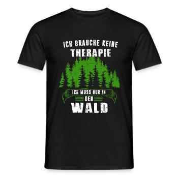 Wald Forstwirt Waldarbeiter Geschenk - Männer T-Shirt - Schwarz - Vorne - AI Model Male 178 light (178cm)