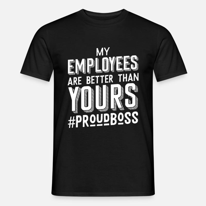 Boss Chef Chefin Arbeit Angestellte - Männer T-Shirt - Schwarz