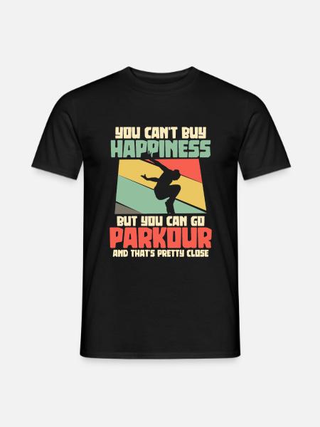 Parkour parkour runner freerunner course - T-shirt homme - noir