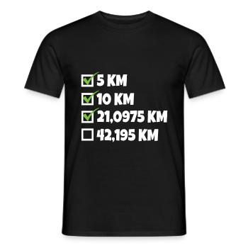 Marathon marathon jogging coureur cadeau - T-shirt homme - noir - Devant - AI Model Male 178 light (178cm)