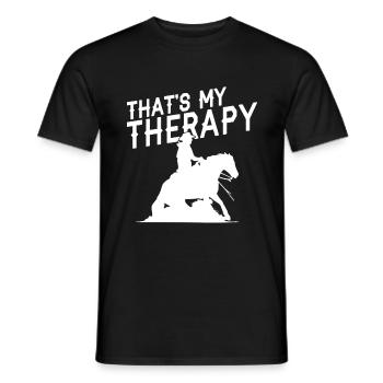 Western Rider Western Riding Western Gift - Men's T-Shirt - black - Front - AI Model Male 178 light (178cm)