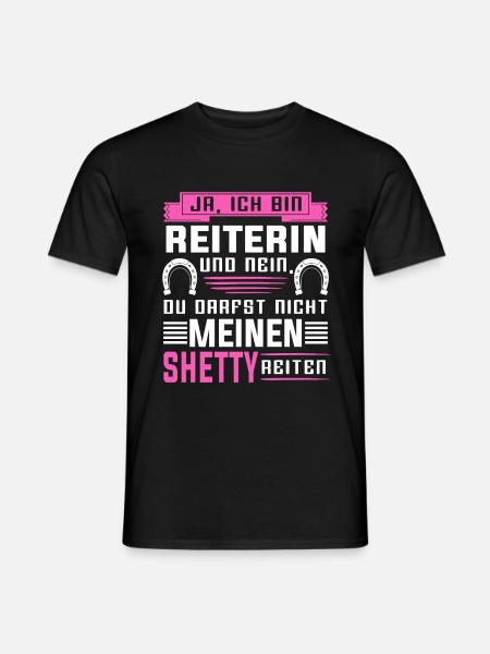 Shetty Shetland Pony Pferd Tölt Geschenk - Männer T-Shirt - Schwarz
