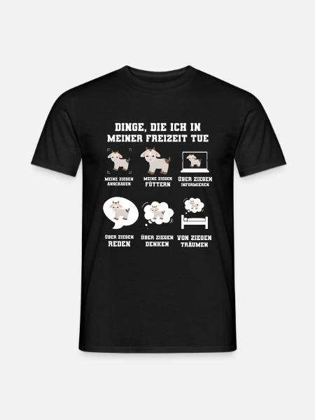 Ziege Ziegen Ziegenbock Geschenk - Männer T-Shirt - Schwarz