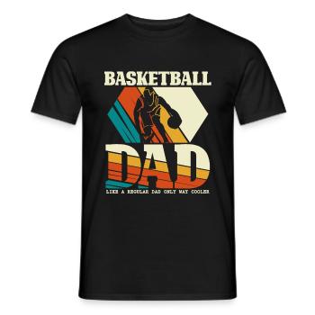 Basketball dad - basketball fathers day - Men's T-Shirt - black - Front - AI Model Male 178 light (178cm)