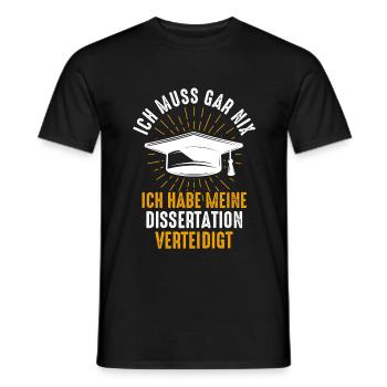 Doktortitel Doktor Doktorarbeit Geschenk - Männer T-Shirt - Schwarz - Vorne - AI Model Male 178 light (178cm)