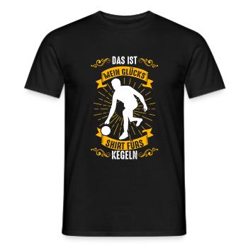 Kegeln Kegler Kegelbahn Geschenk - Männer T-Shirt - Schwarz - Vorne - AI Model Male 178 light (178cm)
