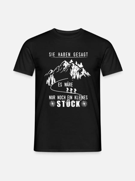 Wandern Wanderer Gebirge Geschenk - Männer T-Shirt - Schwarz