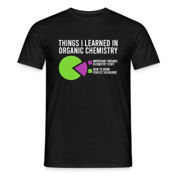 Chemistry chemist science gift - Men's T-Shirt - black - Front - AI Model Male 178 light (178cm)
