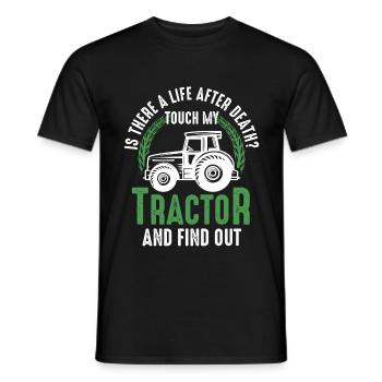 Tracteur Tracteurs Tracteur Cadeau - T-shirt homme - noir - Devant - AI Model Male 178 light (178cm)