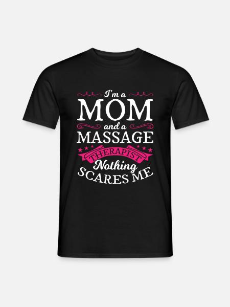 Masseur Mother Massage Therapy Gift - Men's T-Shirt - black