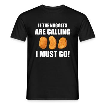 Nuggets Nug Lover Nuggets Gift - Men's T-Shirt - black - Front - AI Model Male 178 light (178cm)