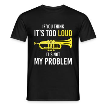 Trompete Trompete Trompete Spieler Geschenk - Männer T-Shirt - Schwarz - Vorne - AI Model Male 178 light (178cm)