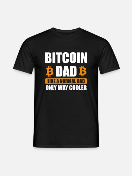 Bitcoin Dad BTC Trader Valutagave - Mænd T-shirt - sort