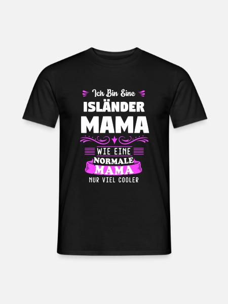 Isländer Mama Islandpferd Pferd Geschenk - Männer T-Shirt - Schwarz