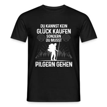 Pilgern Pilgerer Jakobsweg Geschenk - Männer T-Shirt - Schwarz - Vorne - AI Model Male 178 light (178cm)