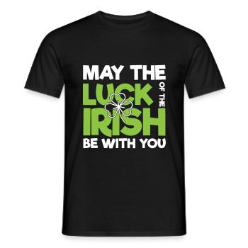 Irlande - T-shirt homme - noir - Devant - AI Model Male 178 light (178cm)