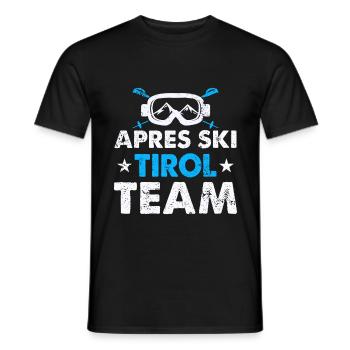 Apres Ski Tirol Team Skiurlaub Autriche Party - T-shirt homme - noir - Devant - AI Model Male 178 light (178cm)