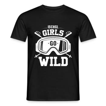 Ischgl Girls Go Wild Apresski Apres Ski Party - Männer T-Shirt - Schwarz - Vorne - AI Model Male 178 light (178cm)
