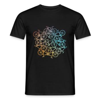 Motif vélo motif vélo motif - T-shirt homme - noir - Devant - AI Model Male 178 light (178cm)