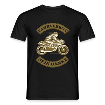 Fahrverbot Nein Danke Fahrverbot Nein Danke - Männer T-Shirt - Schwarz - Vorne - AI Model Male 178 light (178cm)