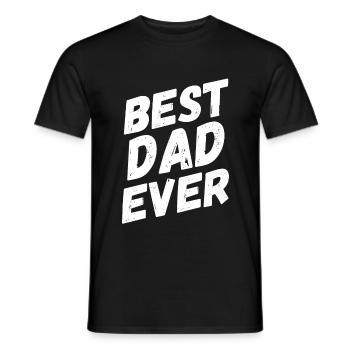 Best Dad Ever Best Dad Ever - T-shirt homme - noir - Devant - AI Model Male 178 light (178cm)