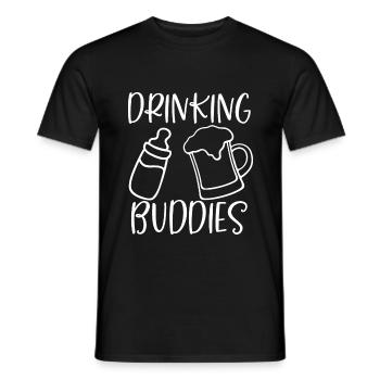 Vater Baby Geburt Bier Geschenkidee Eltern - Männer T-Shirt - Schwarz - Vorne - AI Model Male 178 light (178cm)
