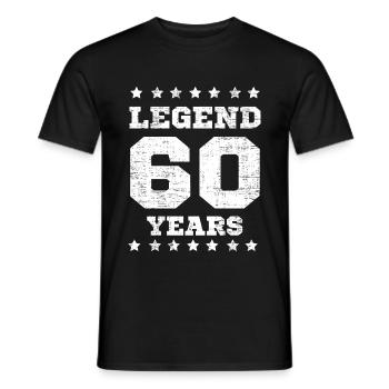60. Geburtstag 60 Jahre 1961 Geschenk - Männer T-Shirt - Schwarz - Vorne - AI Model Male 178 light (178cm)