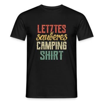 Camper Spruch Wohnmobil Camping - Männer T-Shirt - Schwarz - Vorne - AI Model Male 178 light (178cm)