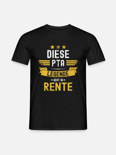 PTA Rentner Pharmazie Diese Legende Geht In Rente - Männer T-Shirt - Schwarz