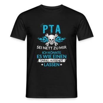 Lustiger PTA Pharmazie Unfall Aussehen Lassen - Männer T-Shirt - Schwarz - Vorne - AI Model Male 178 light (178cm)