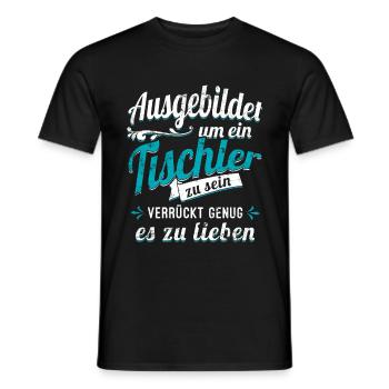 Tischler Schreiner Zimmerer Auszubildender Azubi - Männer T-Shirt - Schwarz - Vorne - AI Model Male 178 light (178cm)