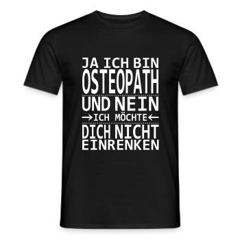 Osteopath Osteopathie Heilpraktiker Heilkunde - Männer T-Shirt - Schwarz - Vorne - AI Model Male 178 light (178cm)