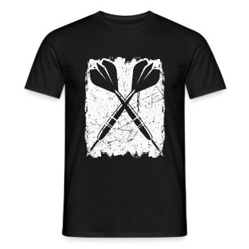 Tenue de fléchettes Fléchettes Jersey Fléchettes Équipe de fléchettes - T-shirt homme - noir - Devant - AI Model Male 178 light (178cm)