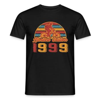 Fahrradfahrer Radfahrer Bike Geburtstag 1999 - Männer T-Shirt - Schwarz - Vorne - AI Model Male 178 light (178cm)