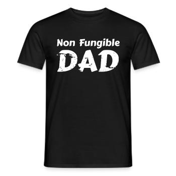 NFT Non Fungible Dad - Men's T-Shirt - black - Front - AI Model Male 178 light (178cm)