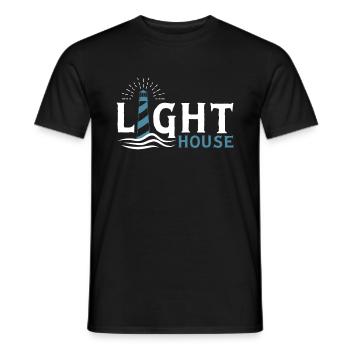 lighthouse - Men's T-Shirt - black - Front - AI Model Male 178 light (178cm)