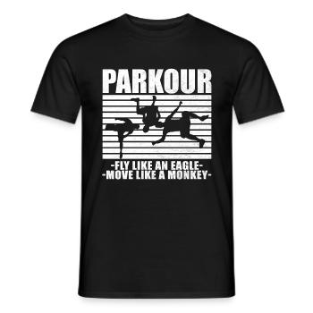 Parkour Freerunning Le Parcour Traceur Geschenk - Männer T-Shirt - Schwarz - Vorne - AI Model Male 178 light (178cm)