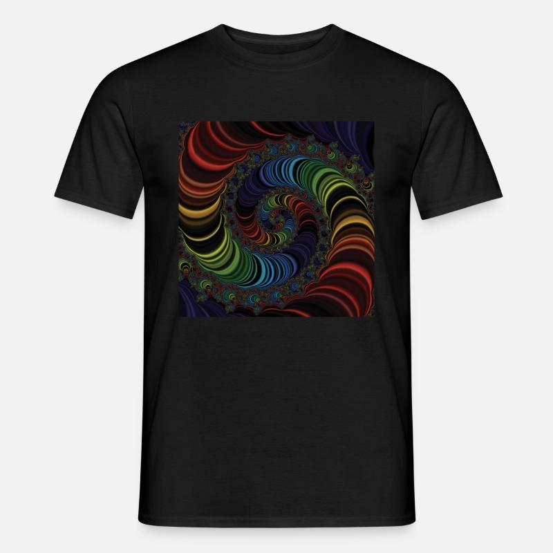 Fraktal #X4 - Männer T-Shirt - Schwarz