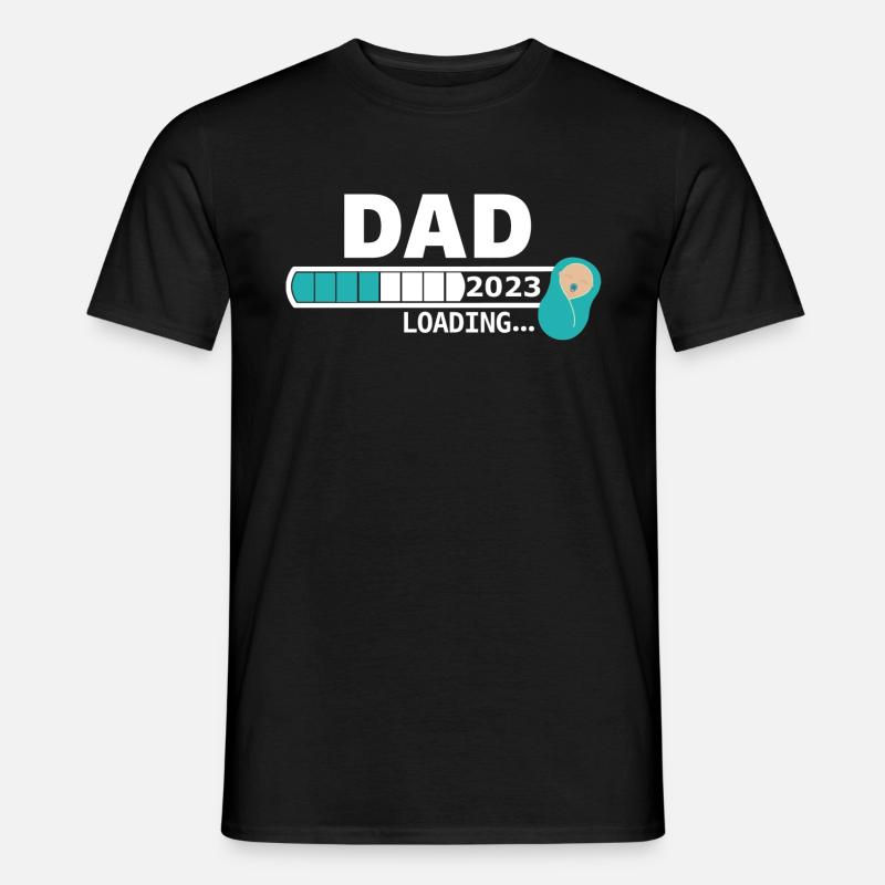 DAD 2023 loading... - Männer T-Shirt - Schwarz